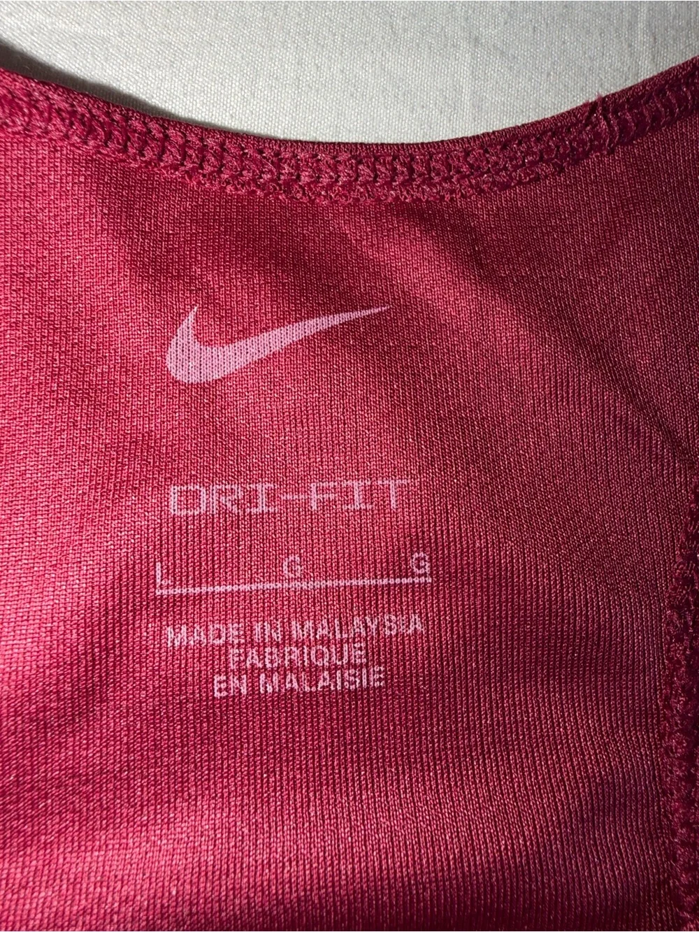 Nike Dri-FIT Performance Tank - Burgundy